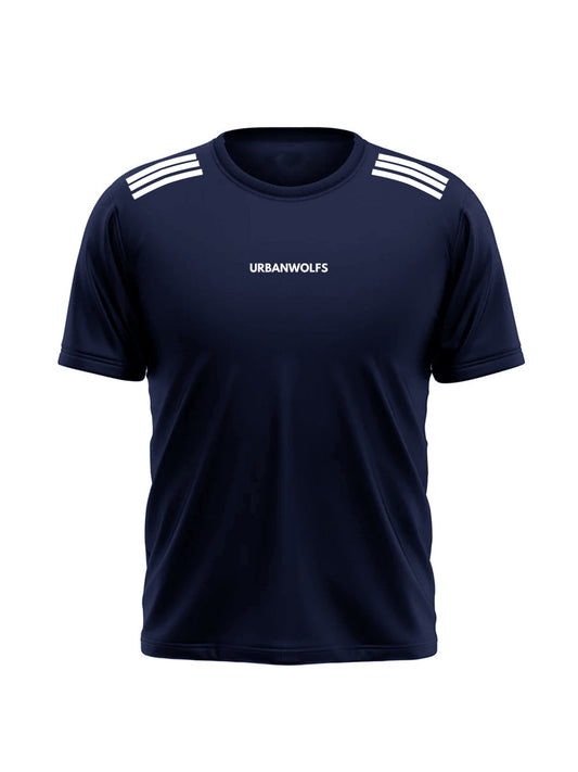 Urban Wolfs Men's Imported Mesh Dry-Fit Navy Tees